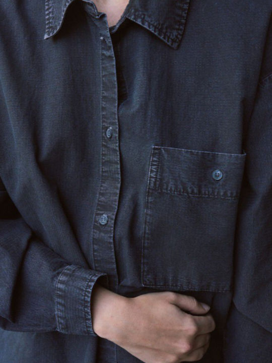 Women's Long Sleeve Shirt Grisaille