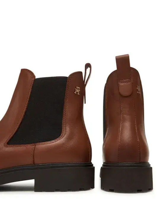 Leather Women's Chelsea Boots Tabac Brown