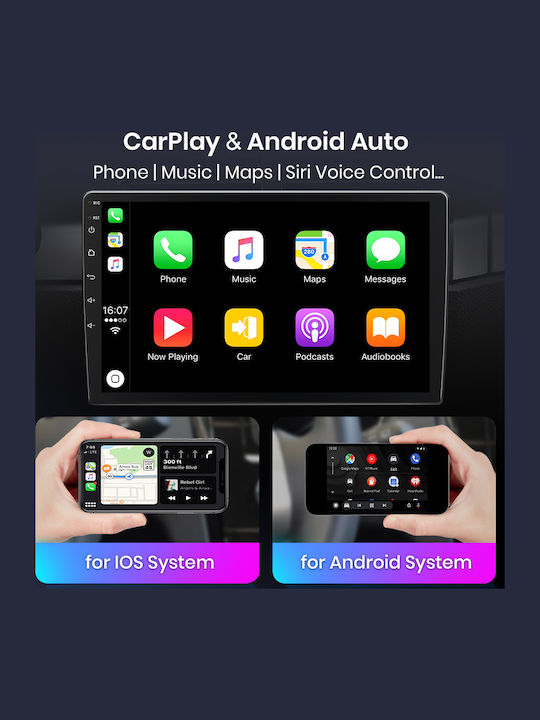 Car Audio System for Suzuki Splash 2008-2015 (Bluetooth/USB/WiFi/GPS/Apple-Carplay/Android-Auto) with Touch Screen 9"