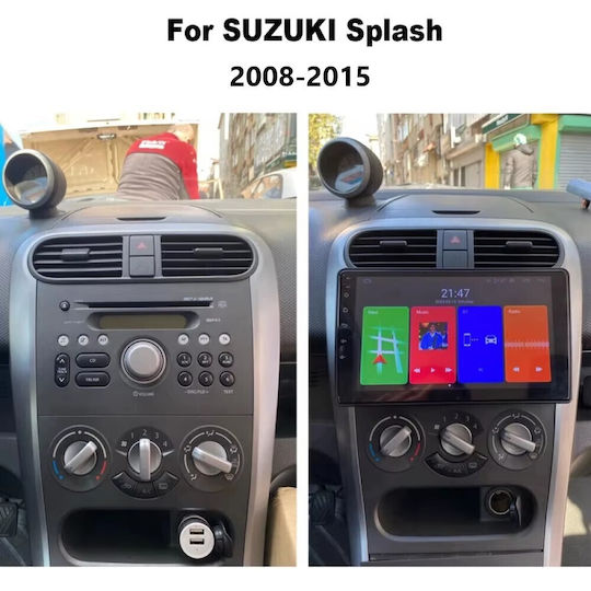 Ηχοσύστημα Αυτοκινήτου για Suzuki Splash 2008-2015 (Bluetooth/USB/WiFi/GPS/Apple-Carplay/Android-Auto) με Οθόνη Αφής 9"