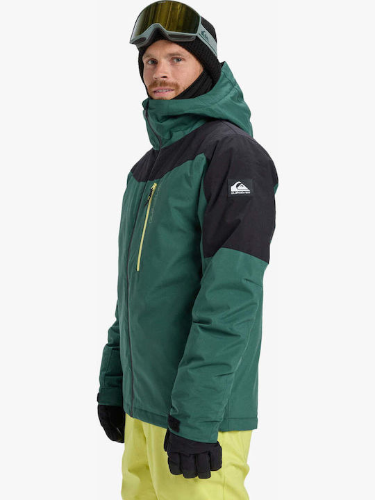 Quiksilver Titano EQYTJ03513-TKR Ανδρικό Μπουφάν για Σκι & Snowboard Πράσινο