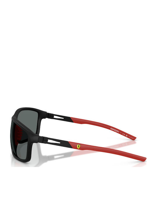 Ferrari Γυαλιά Ηλίου Μαύρα με Κοκκάλινο Σκελετό