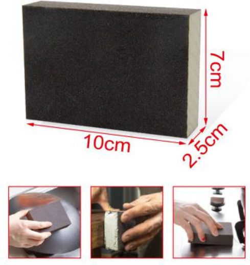 Fine Sanding Foam P150 10x7x2.5cm Eva Double-Sided Kmt Tools 9363525