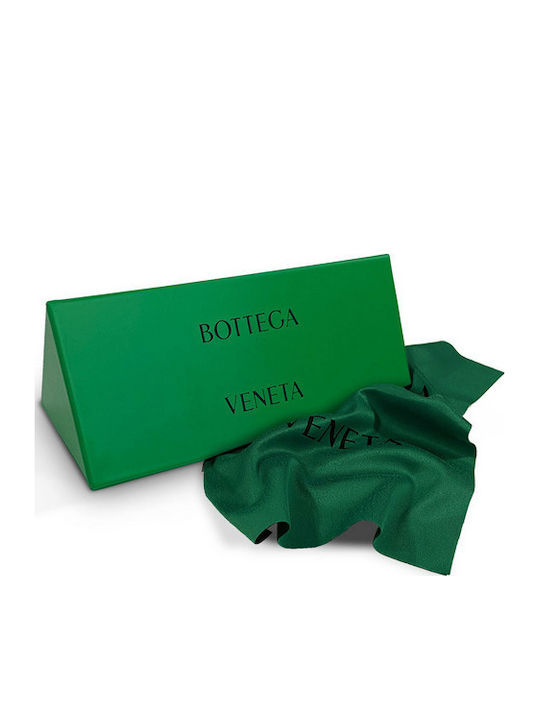 Bottega Veneta Unisex Sunglasses with Black Plastic Frame and Black Lens BV1411S 001