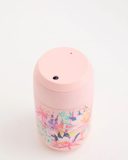 Chilly's Cup Series 2 Botanical Ποτήρι Θερμός Ανοξείδωτο BPA Free 340ml Cactus Flower
