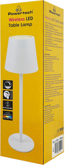 Powertech Διακοσμητικό Φωτιστικό LED Θερμό Λευκό 3000K 10.5x10.5x37εκ.
