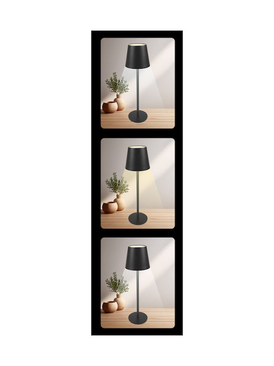 Powertech Decorative LED Lamp Warm White 3000K 10.5x10.5x37cm