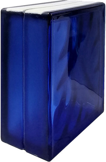 Υαλοτουβλο Wolke Blue Τερματικο 19x19x8