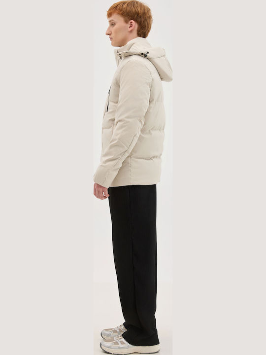 Jacke Puffer Beige
