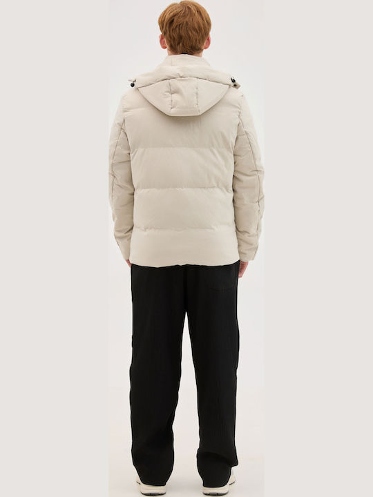 Jacke Puffer Beige