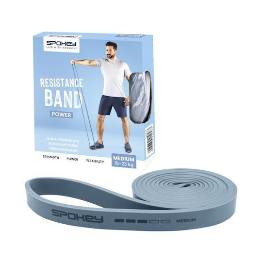 Spokey Power Лента за фитнес Цикъл Среден Син 2.08м