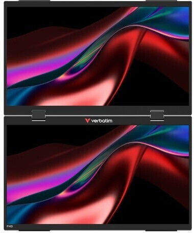 Verbatim B51261461 IPS HDR Portable Monitor 15.6" FHD 1920x1200 with Response Time 10ms GTG