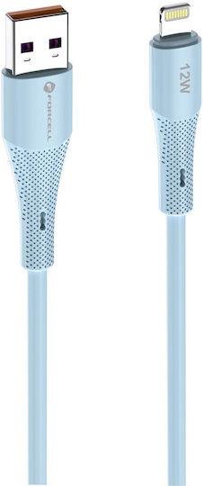 Forcell USB-A zu Lightning Kabel 12W Blau 1m