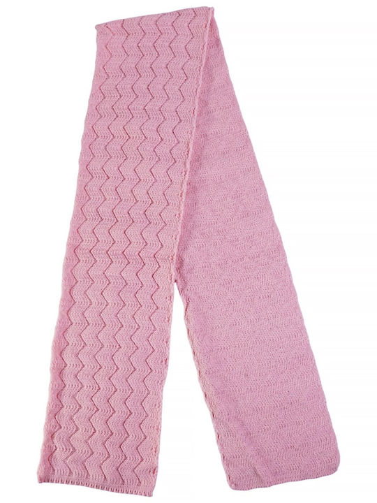 Kids Beanie Set with Scarf & Gloves Knitted Pink