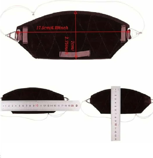 Non-Slip Headband Topper Toupee Fixation Black