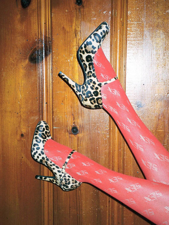 Pantofi cu toc Animal Print