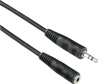 Goobay 3.5mm Jack Cable Audio TRRS 3.5mm Male - 3.5mm Female Black 5m With Gold Plated Terminals 62481