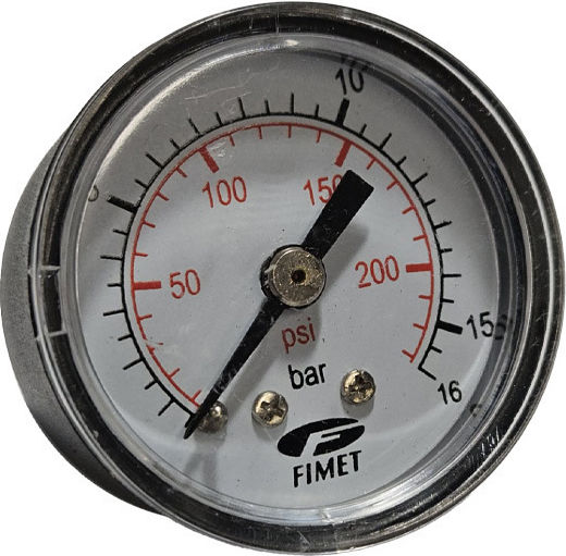 Paterlini Manometer D.40 Fk 1/8" P.o 0-15 Bar