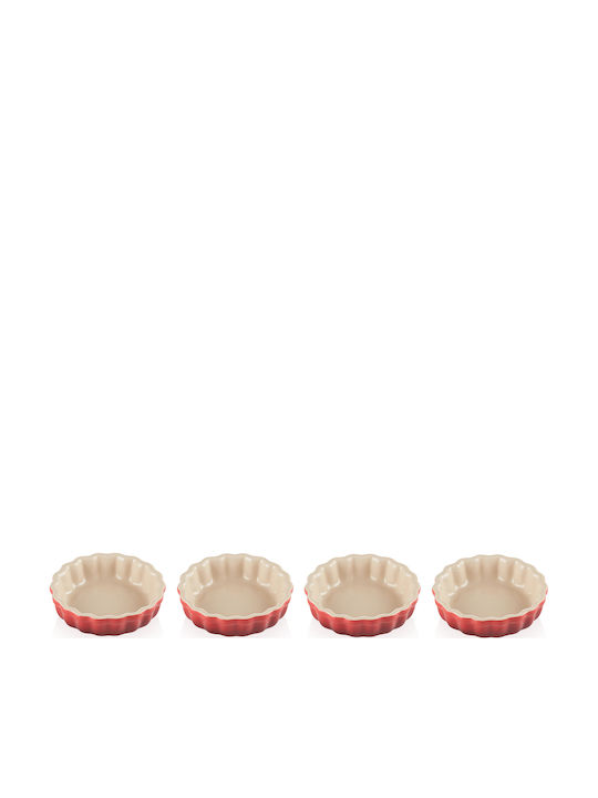 Le Creuset Formă de Patiserie pentru Tartă Ceramică 11x11x10.5buc 4buc