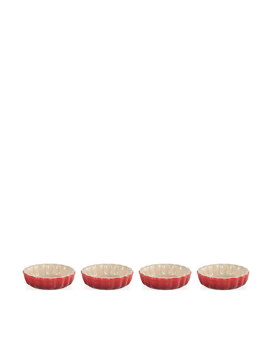 Le Creuset Formă de Patiserie pentru Tartă Ceramică 11x11x10.5buc 4buc