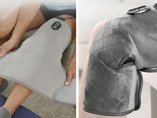Massage Device for the Legs with Vibration and Heating Function Gray