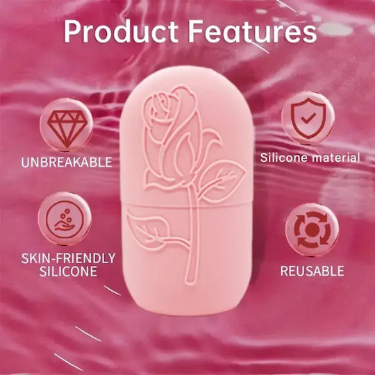 Ρολό Μασάζ Προσώπου Πάγο Anti-aging Face Ice Roller Cube Rose