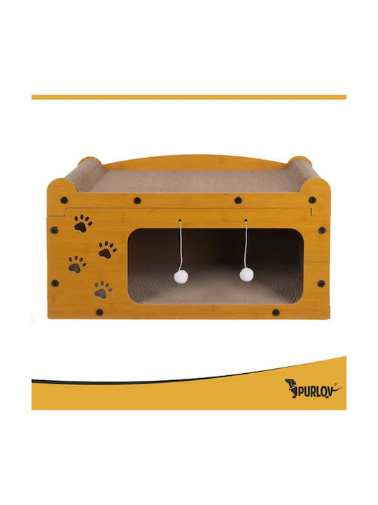 Purlov Scratching Post Brown Ceiling 29.5x56x27cm
