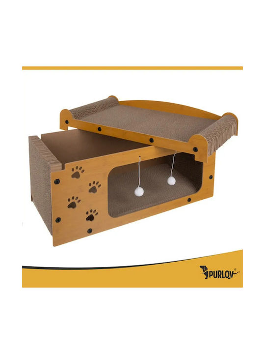 Purlov Scratching Post Brown Ceiling 29.5x56x27cm