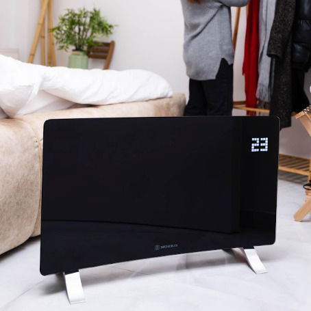 Morris Convector Heater Floor 2400W with Electronic Thermostat and WiFi 86.5x47.5cm Black