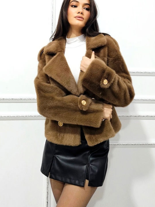 Scurtă Blană de damă Brown