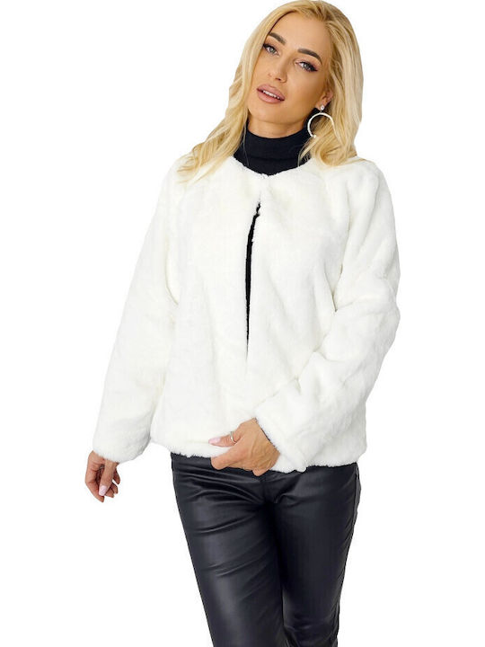 Women's Short Fur White