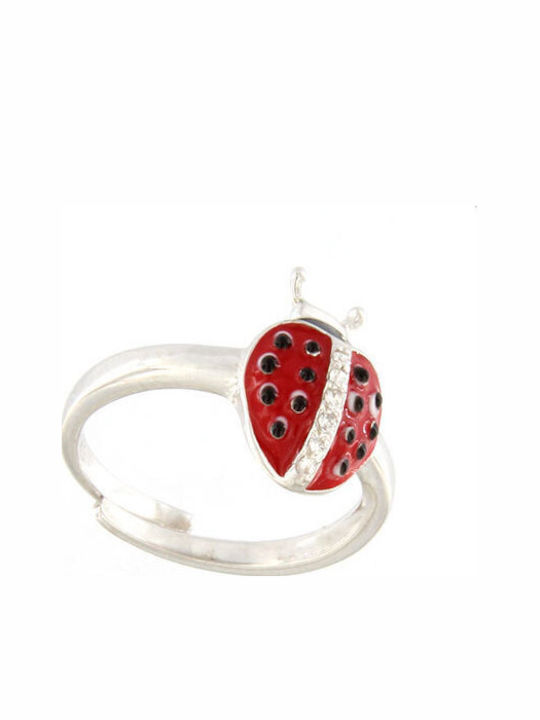 Ios Silver Opening Kids Ring with Stone RGPA1001 Ios Silver Opening Kids Ring with Stone RGPA1001