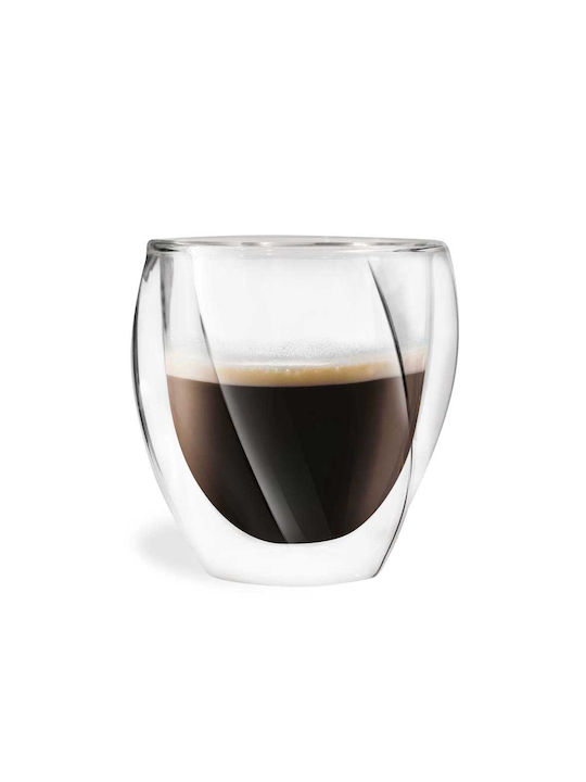 Vialli Design Set Gläser Kaffee/Freddo aus Glas 250ml 2Stück