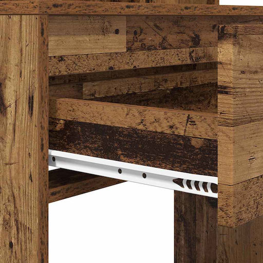 Schminktisch Hölzern Old Wood mit Spiegel 80x39.5x135cm