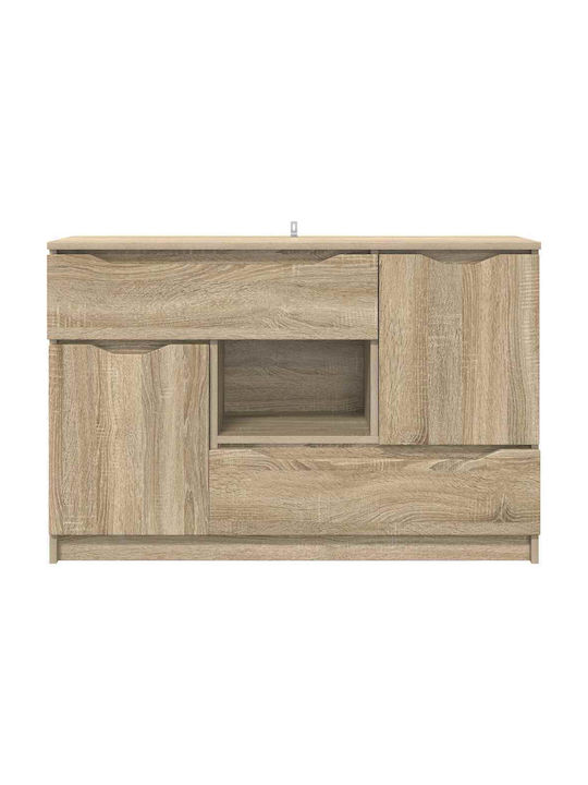 Sideboard Wooden with Drawers Δρύς Sonoma 100x30x65.6cm