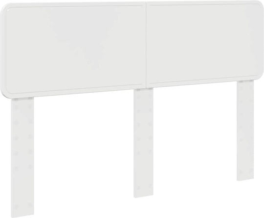 vidaXL Wooden Bed Headboard Bright White 140x100cm