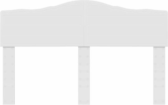 vidaXL Wooden Bed Headboard White 150x100cm