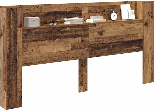 vidaXL Wooden Bed Headboard Old Wood 200x103.5cm