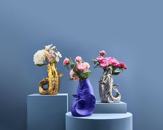 Werner Voss Decorative Vase Gold