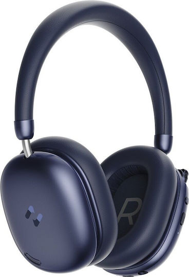 Havit Space S1 Ασύρματα Bluetooth Over Ear Ακουστικά με 100 ώρες Λειτουργίας Μπλε