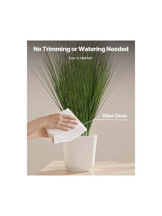 Artificial Grass Plant Vevor 686 Mm Artificial Shrub Plant Fake Leek Premium Pvc Indoor Outdoor Home Garden Office Room Decoration Housewarming 8 Pieces Green