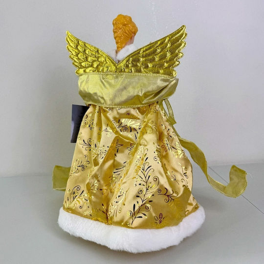Decorațiune De Crăciun Regina Zăpezii Vârf De Brad Auriu 30cm