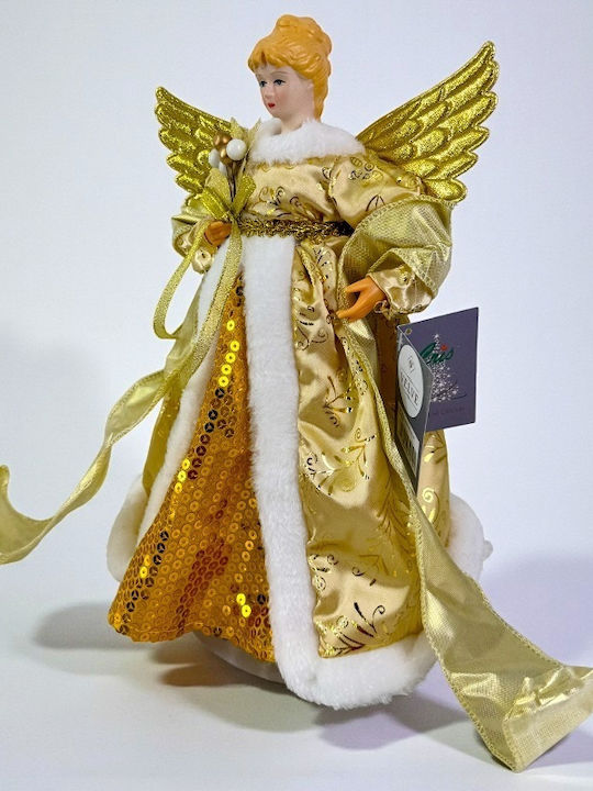 Christmas Decoration Snow Queen Tree Topper Gold 30cm