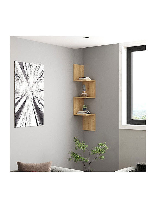 Shelf Wall Zikzak Sapphire Oak 25x25x105.4cm