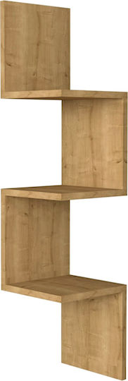 Wandregal Zikzak Saphir Eiche 25x25x105.4cm