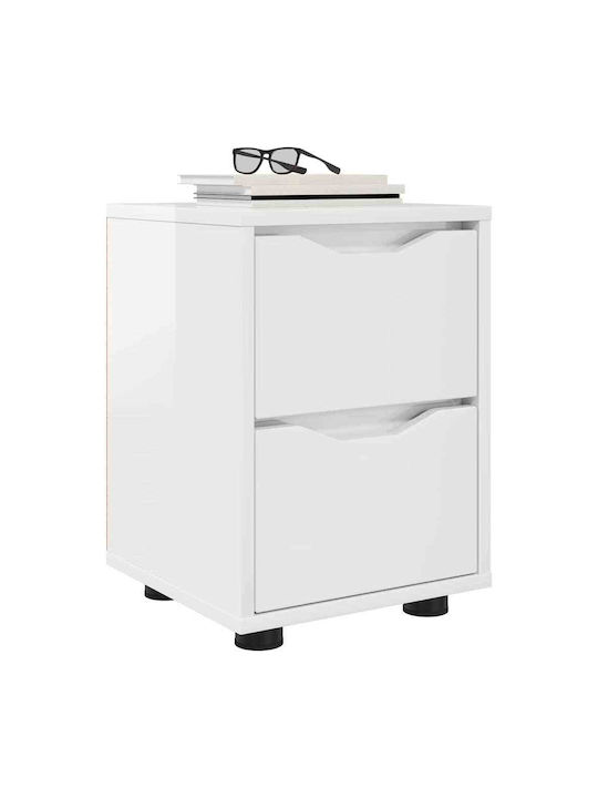 Wooden Bedside Table Width Length Height Dimensions of Each Shelf 27 x 23.5 x 17.5 cm Width Length Height With Drawer Durable Adjustable Height Ample Storage Space Drawers Stable Construction Easy Maintenance Assembly Required Yes 30.5 x 30 x 43 cm