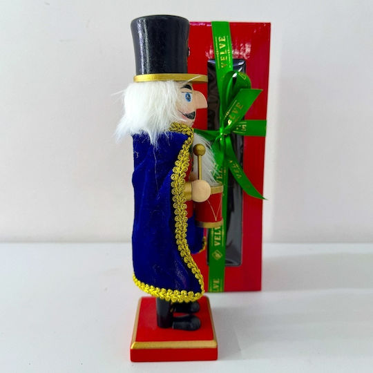Velve Weihnachts-Nussknacker Blau aus Hölzernes