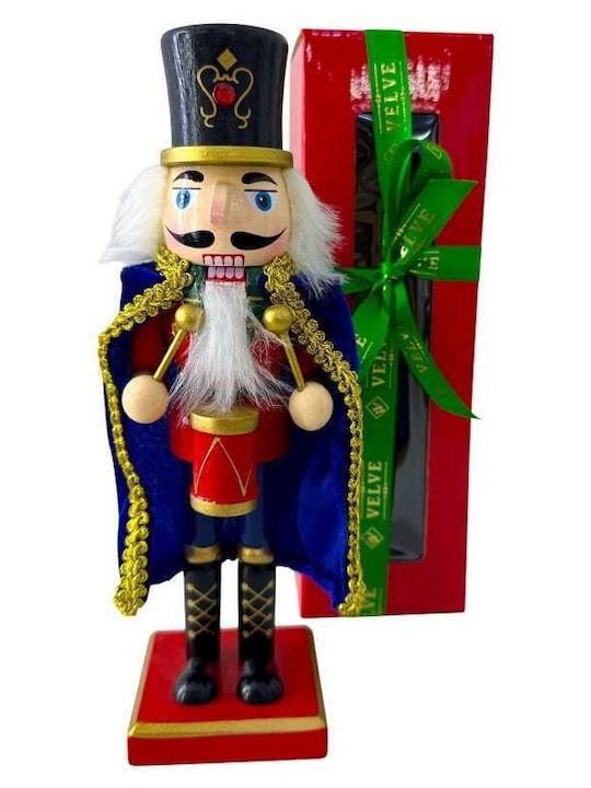 Velve Nutcracker de Crăciun Lemn Albastru
