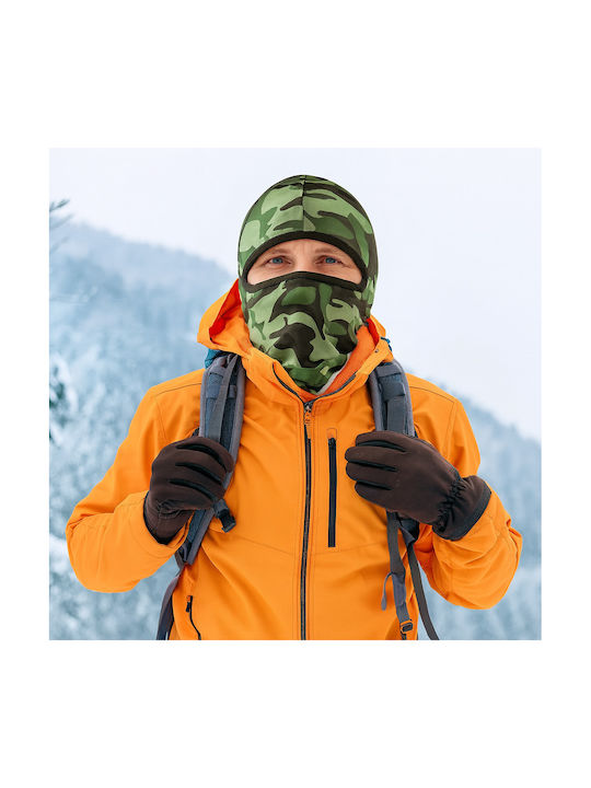 Fixato Cagulă Camuflaj Unisex Protecție UV Material Elastic Respirabil Mărime Unică Maro Pământiu
