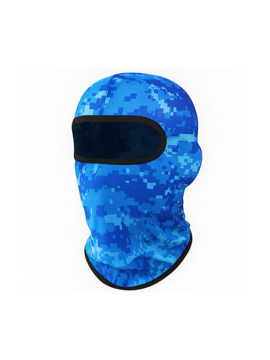 Fixato Camouflage Balaclava Unisex Uv Protection Stretchy Breathable Material One Size Pixel Blue